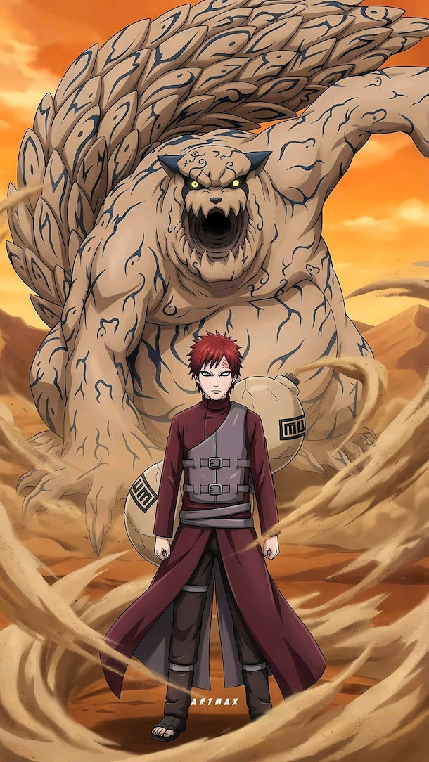Gaara con Shukaku de Naruto