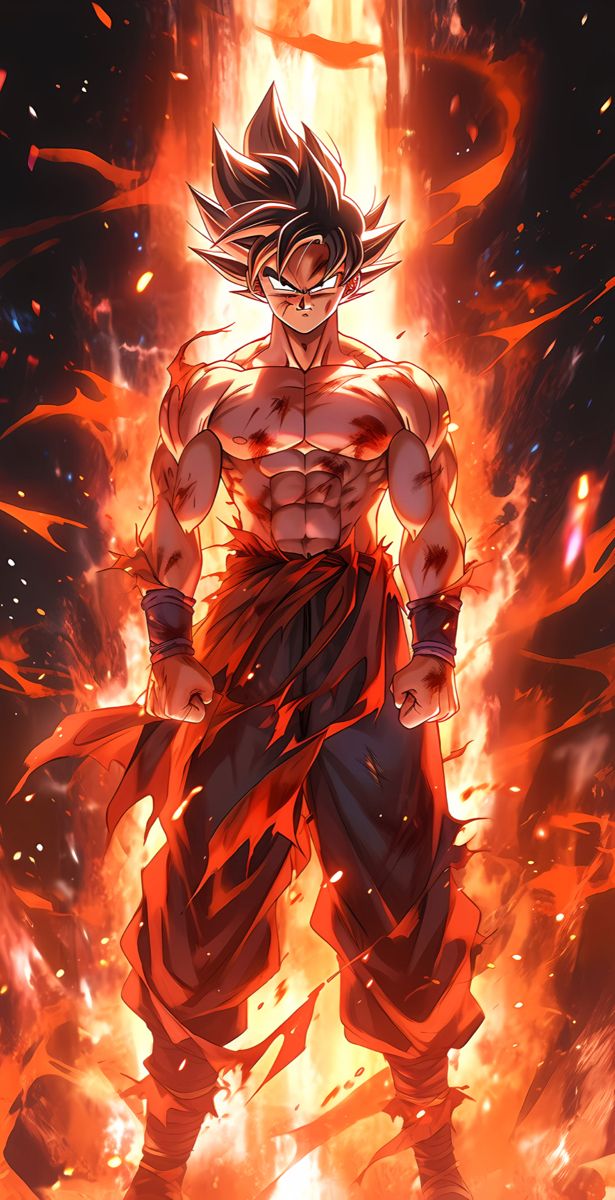 Goku Aura Roja