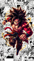 Goku Super Saiyayin 4 en Historieta