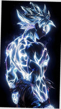 Goku Ultra Instinto Aura en lo Oscuro