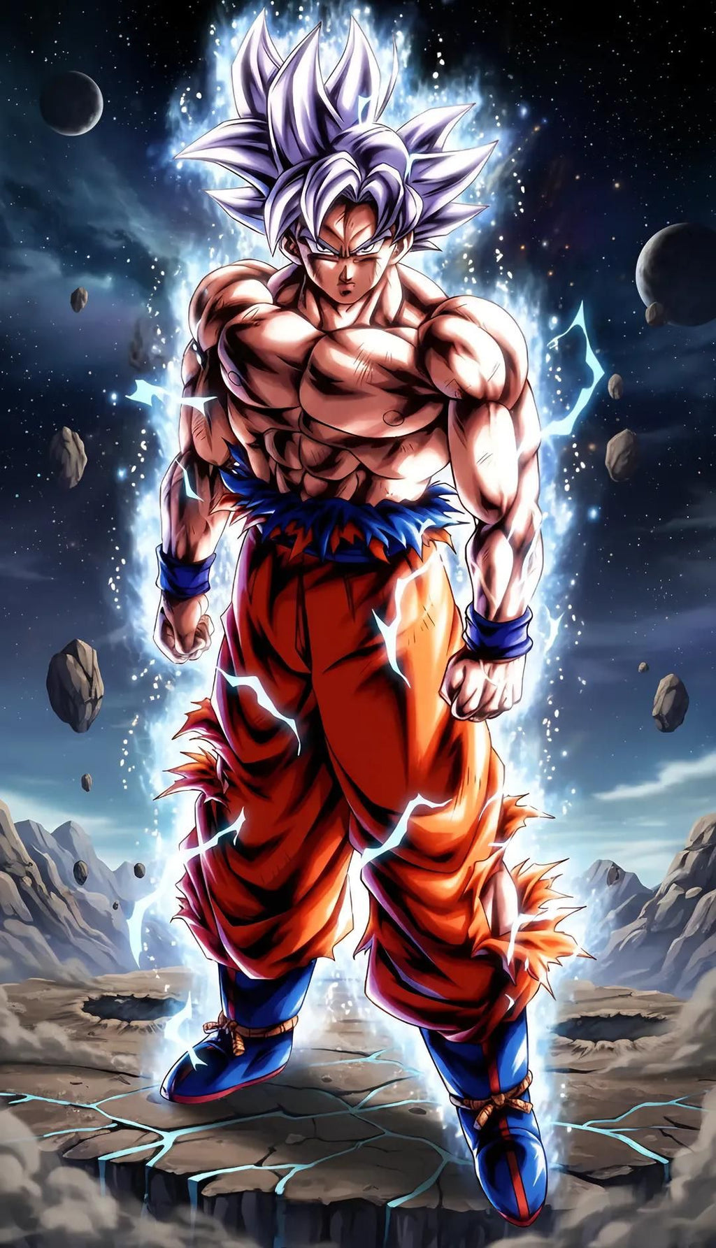 Goku Ultra Instinto en Planeta Cuerpo Completo