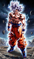 Goku Ultra Instinto en Planeta Cuerpo Completo