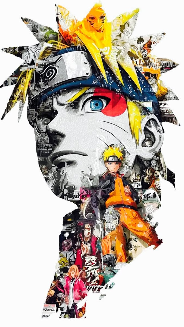 Naruto Collage dentro de su Rostro