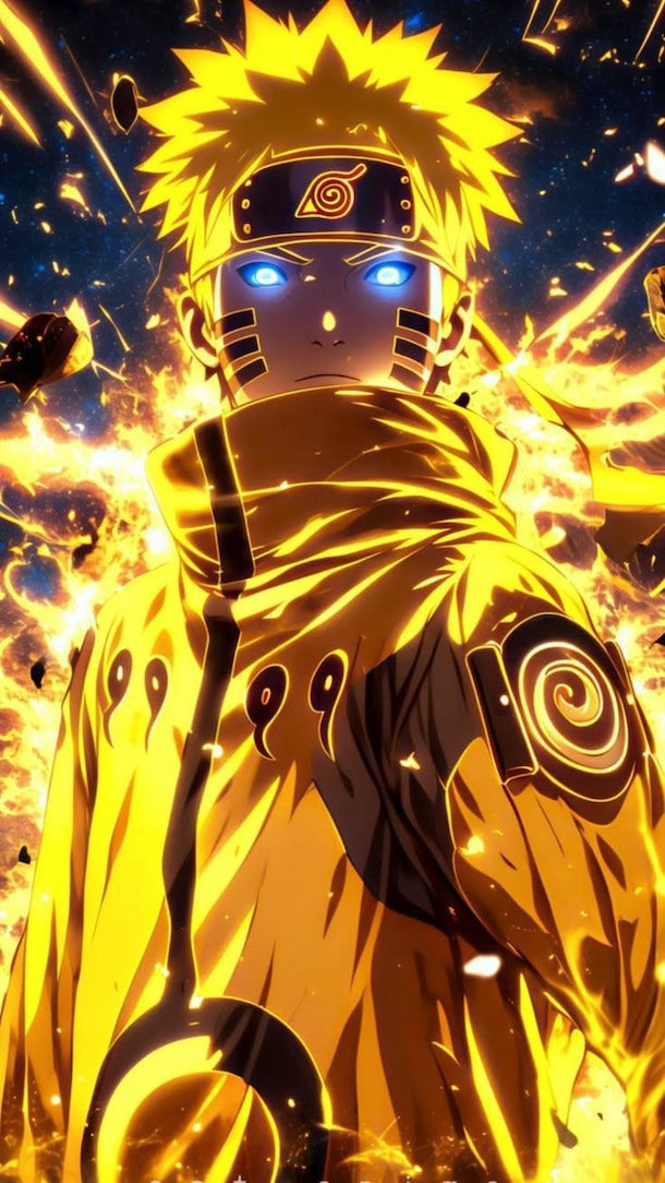 Naruto Silueta Dorada