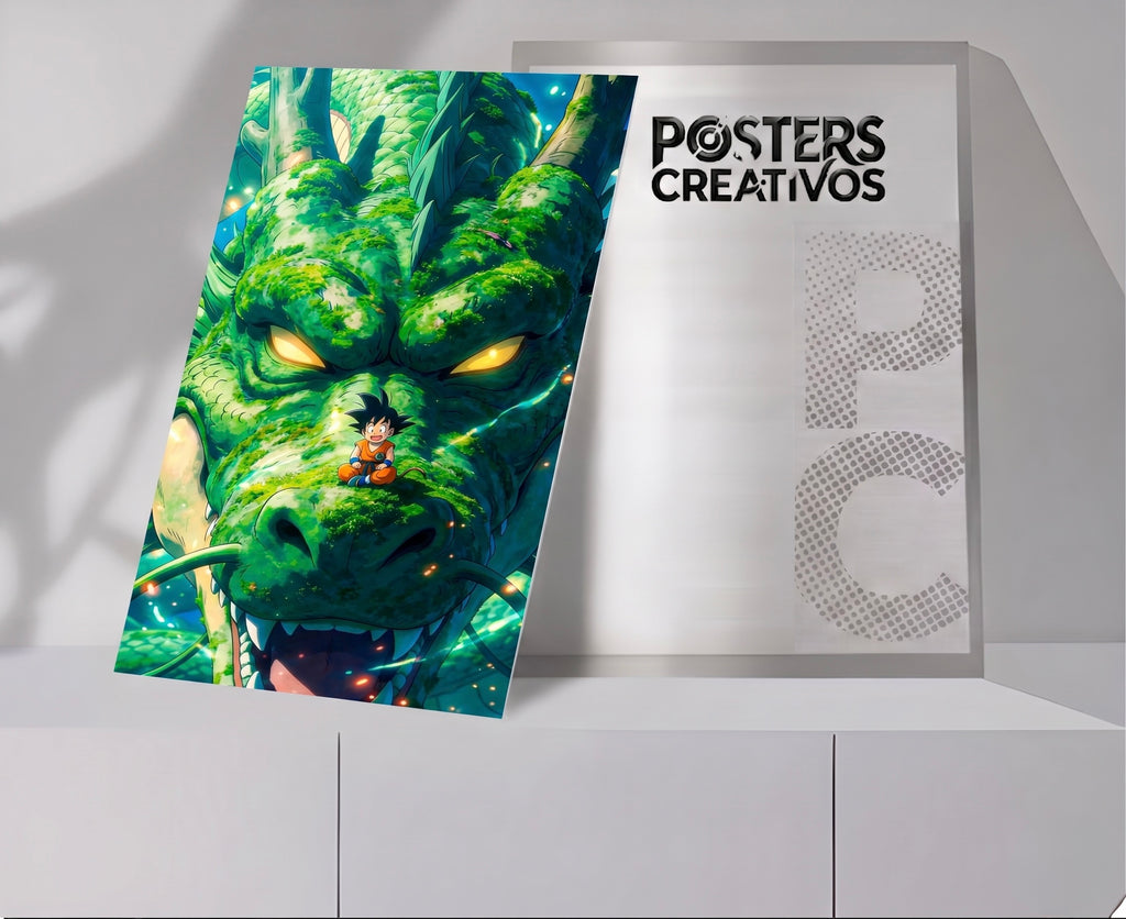 Poster Creativo Metalico de Goku de niño en Shenglong