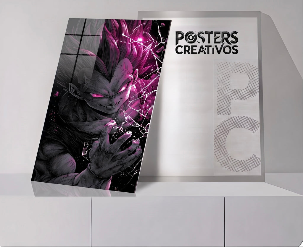 Poster Creativo Metalico de Vegeta Ultra Ego Oscur