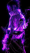 Sazuke Morado fondo Negro de Naruto