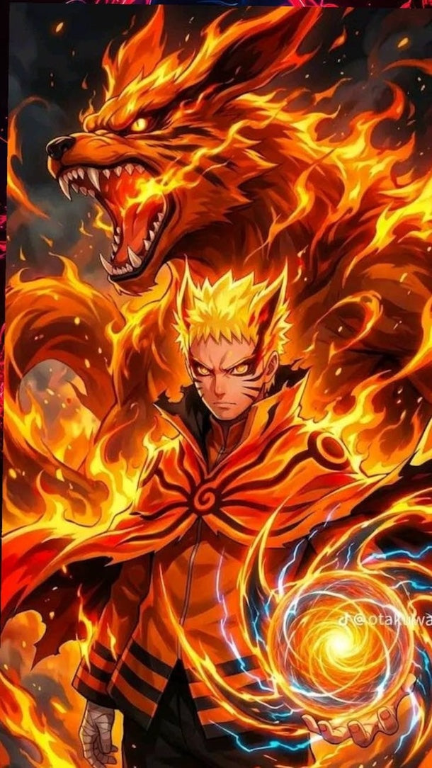Naruto Modo Bairon Y Kurama Rasengan de Naruto